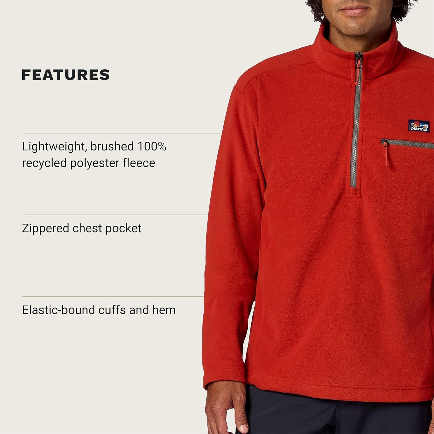 imageMARMOT Mens Upward Fleece PulloverSumac