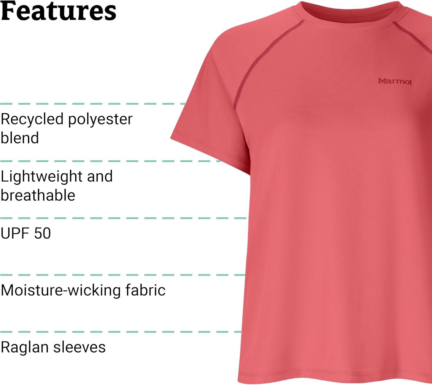 imageMARMOT Womens Windridge Short Sleeve ShirtDried Rose