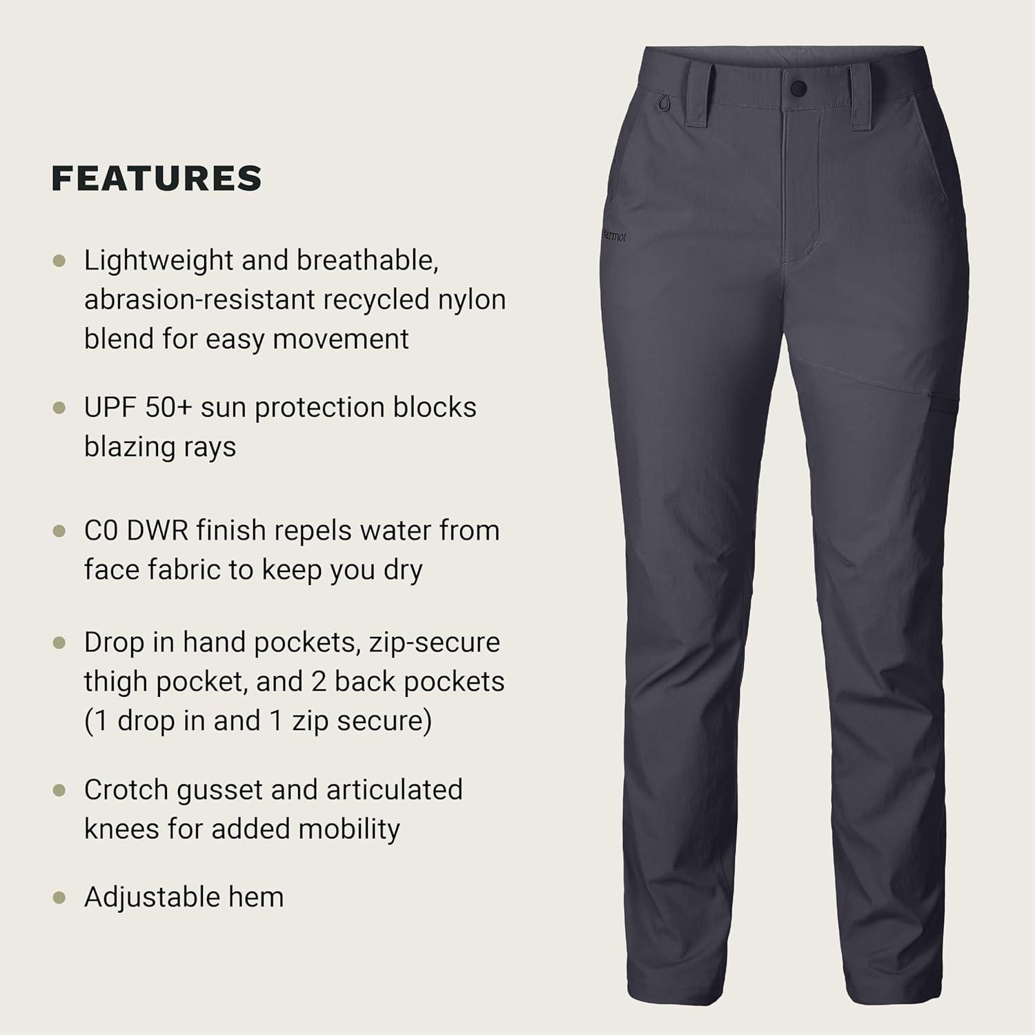 imageMARMOT Womens Womens Trailway PantDark Steel
