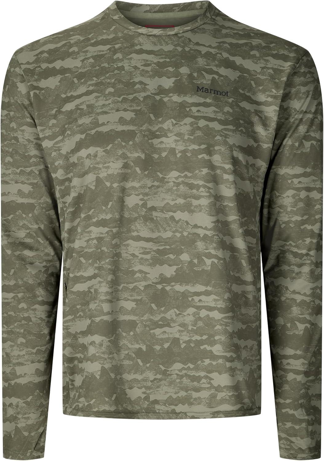 imageMARMOT Mens Airexchange Upf 50 Crew Long SleeveOlive Grove Lagos