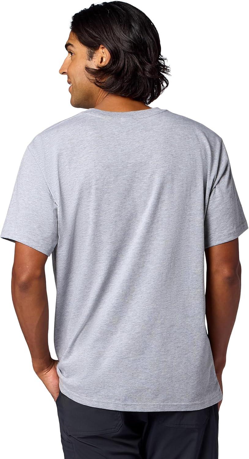 imageMARMOT Mens Coastal ShortSleeve TShirt Screen Printed Graphic on Soft Breathable EcoFriendly CottonPoly BlendGrey Heather