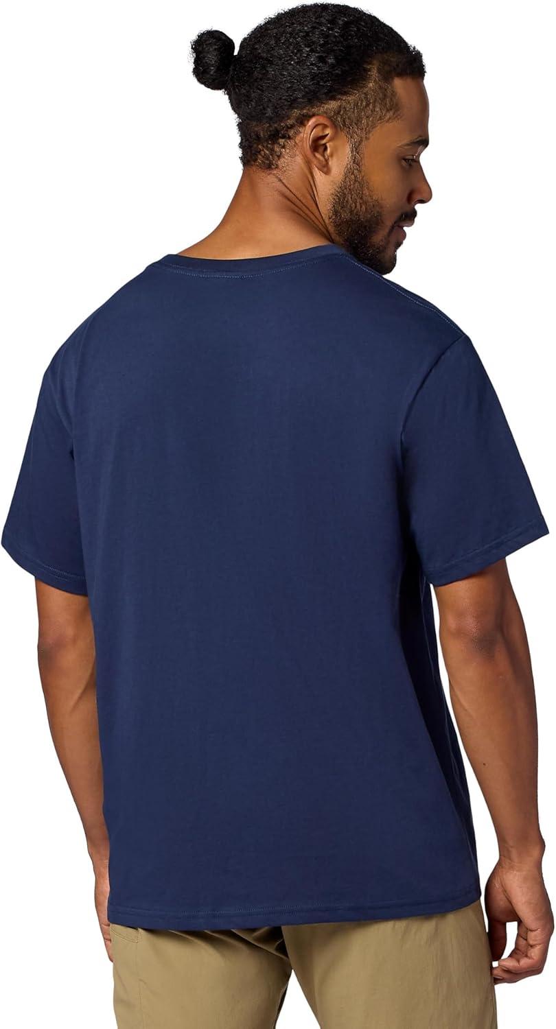 imageMARMOT Mens Coastal ShortSleeve TShirt Screen Printed Graphic on Soft Breathable EcoFriendly CottonPoly BlendNightfall Navy