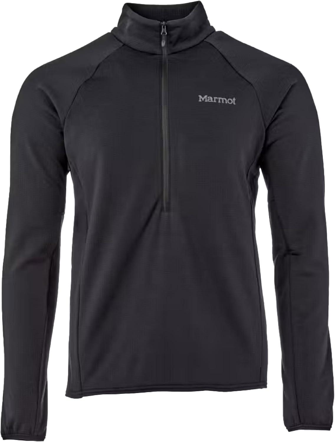 imageMARMOT Mens Leconte Fleece 12 Zip Pullover JacketBlack