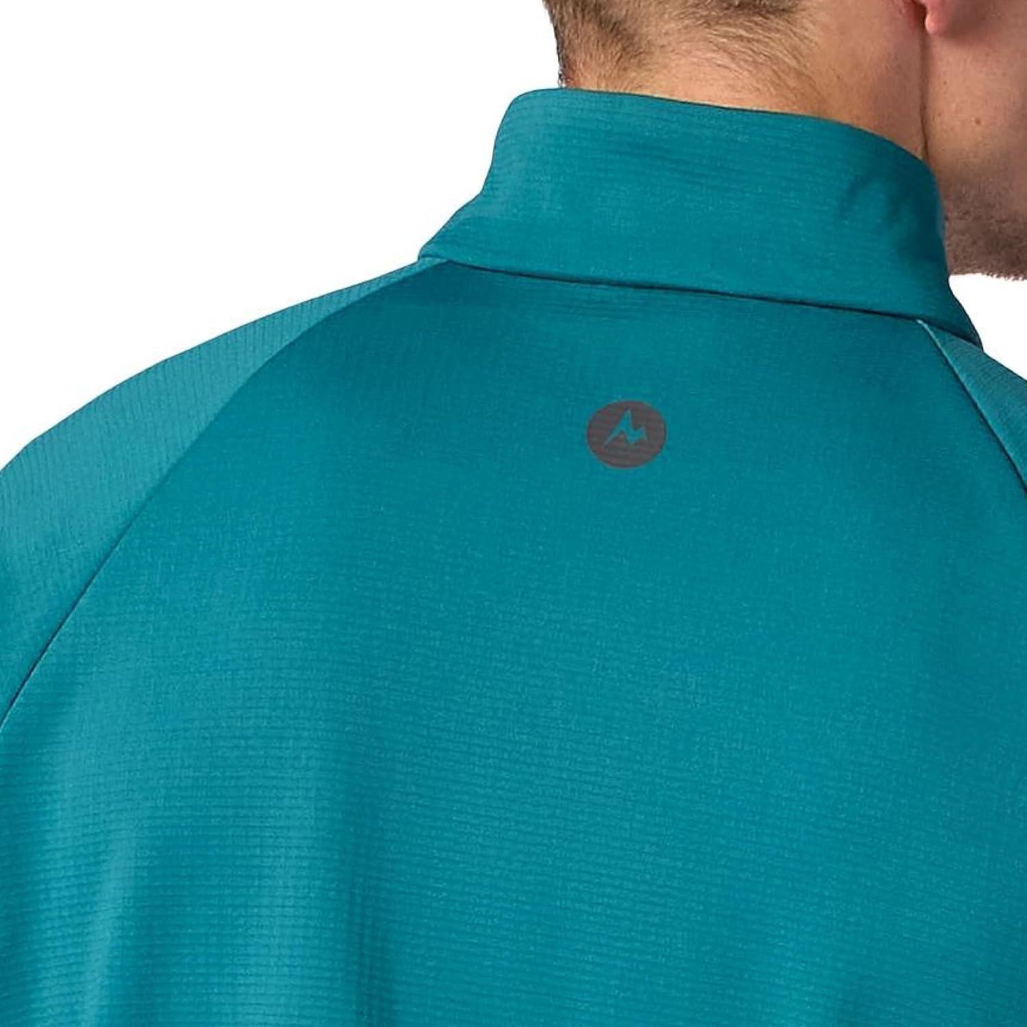 imageMARMOT Mens Leconte Fleece 12 Zip Pullover JacketEmerald Blue