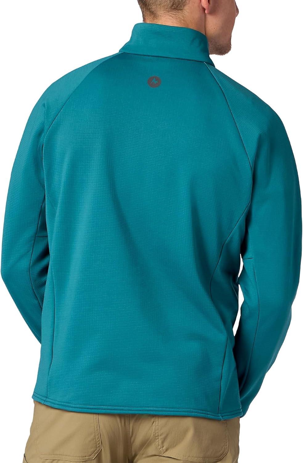 imageMARMOT Mens Leconte Fleece 12 Zip Pullover JacketEmerald Blue
