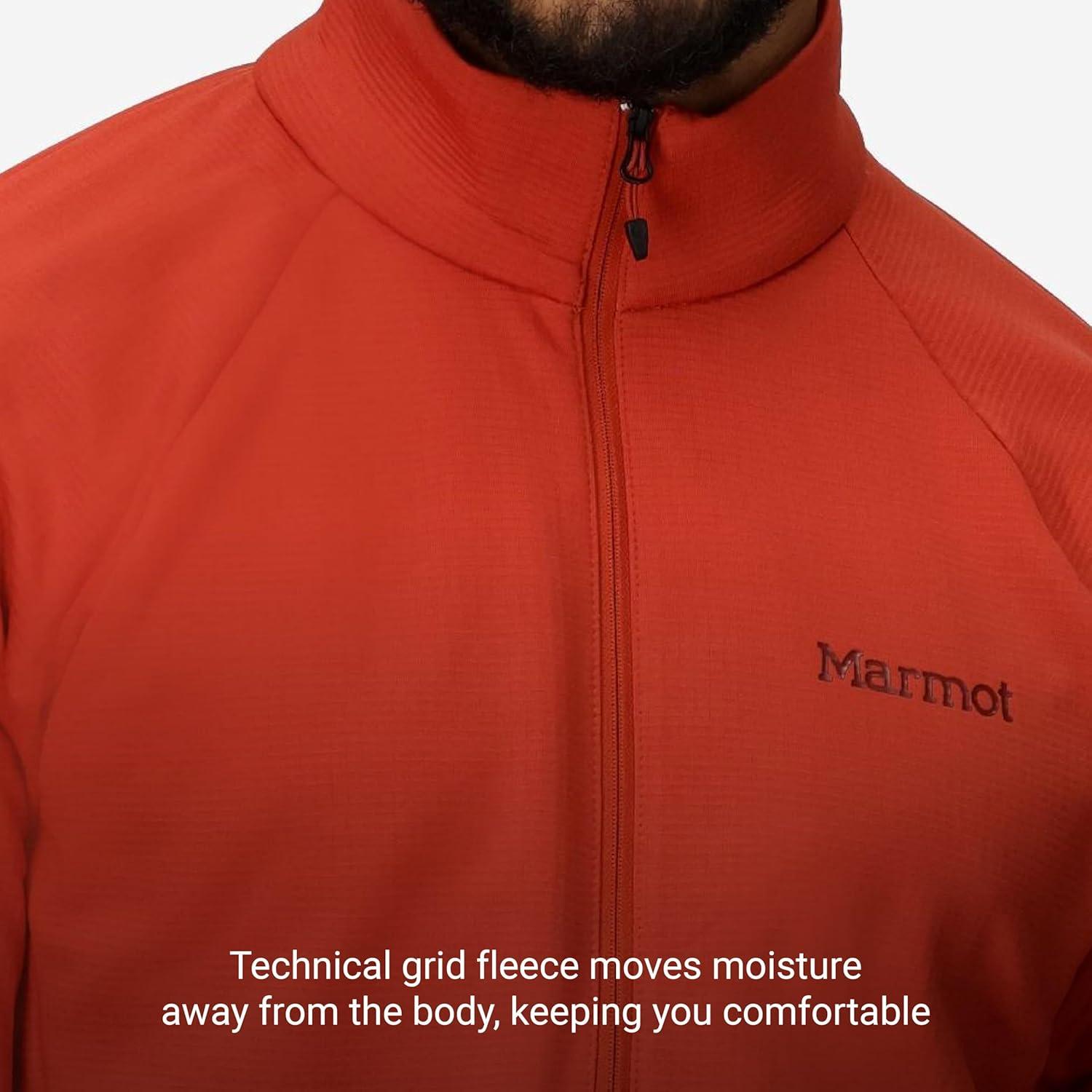 imageMARMOT Mens Leconte Fleece 12 Zip Pullover JacketSumac
