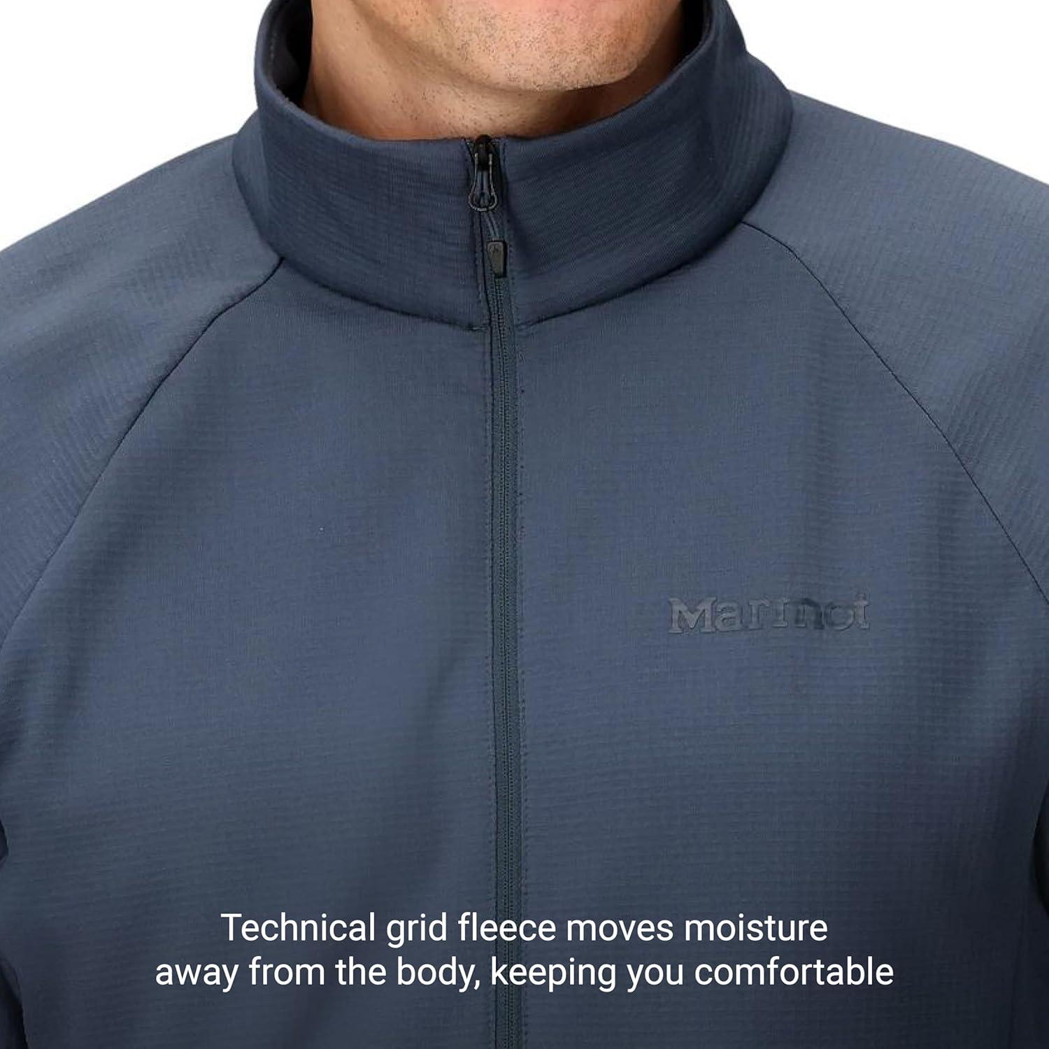 imageMARMOT Mens Leconte Fleece 12 Zip Pullover JacketThunderhead