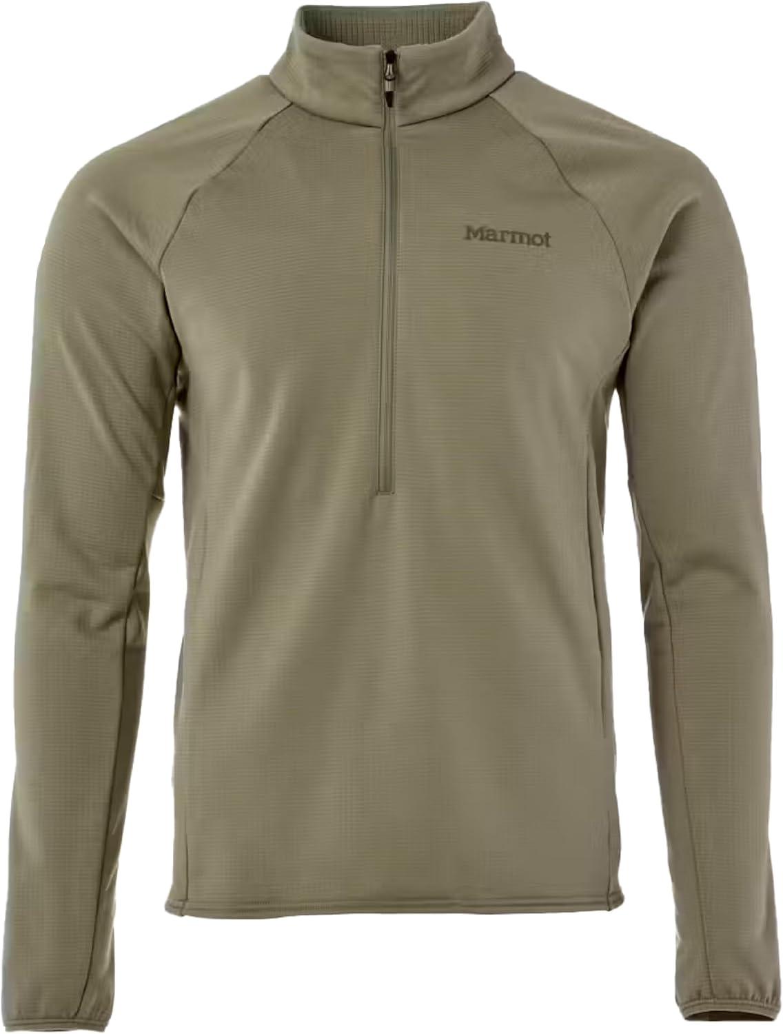 imageMARMOT Mens Leconte Fleece 12 Zip Pullover JacketVetiver