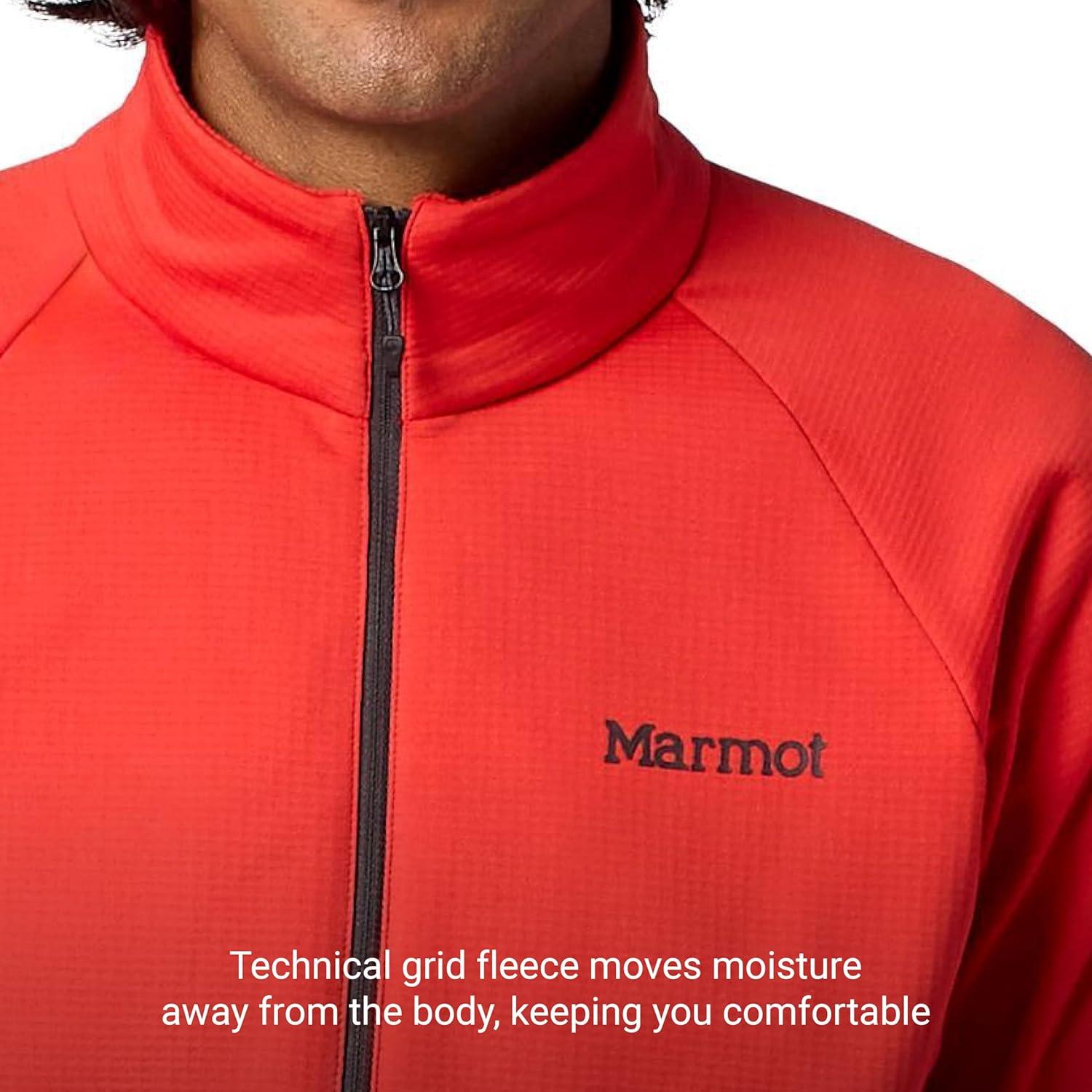 imageMARMOT Mens Leconte Fleece JacketBrick Red