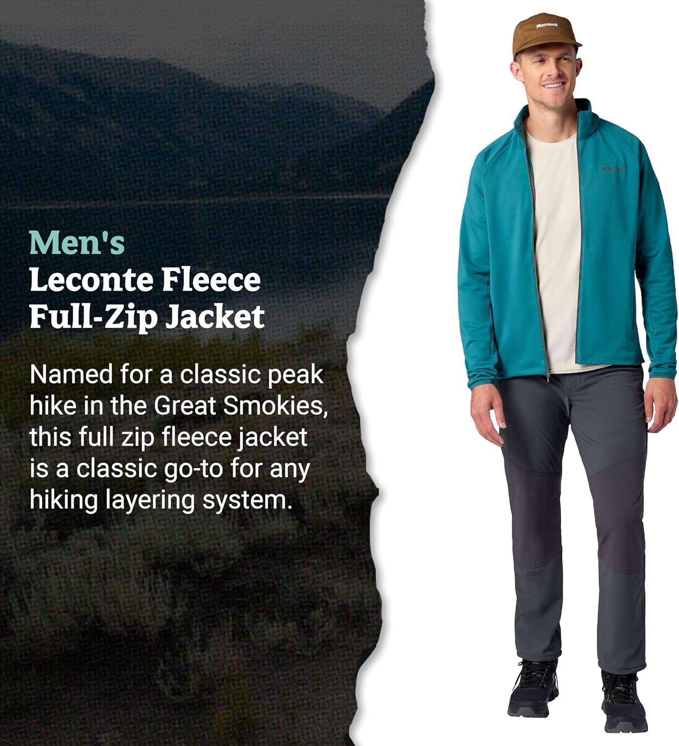 imageMARMOT Mens Leconte Fleece JacketEmerald Blue