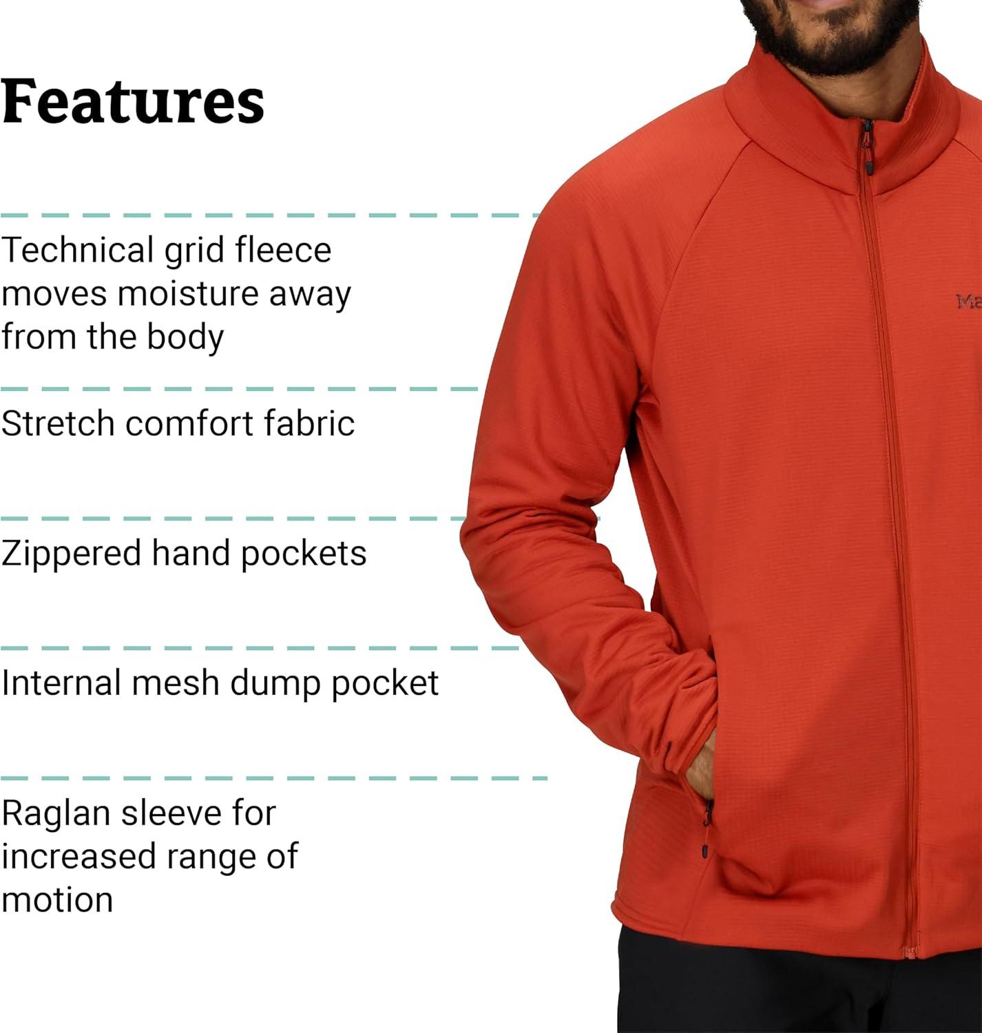 imageMARMOT Mens Leconte Fleece JacketSumac