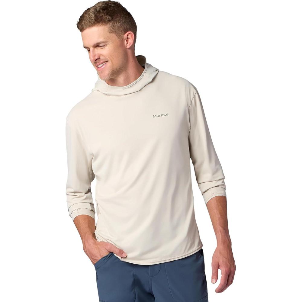 imageMARMOT Mens Airexchange Upf 50 HoodyBirch Bark