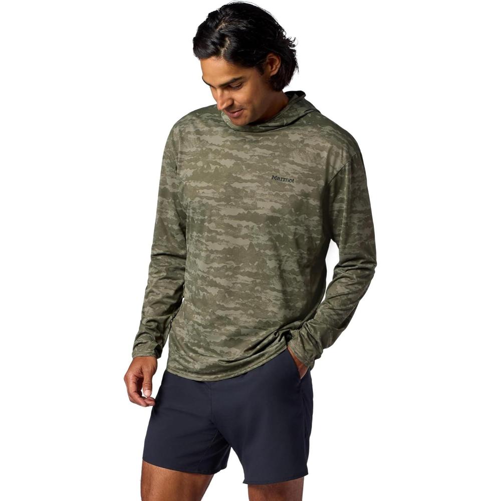 imageMARMOT Mens Airexchange Upf 50 HoodyOlive Grove Lagos