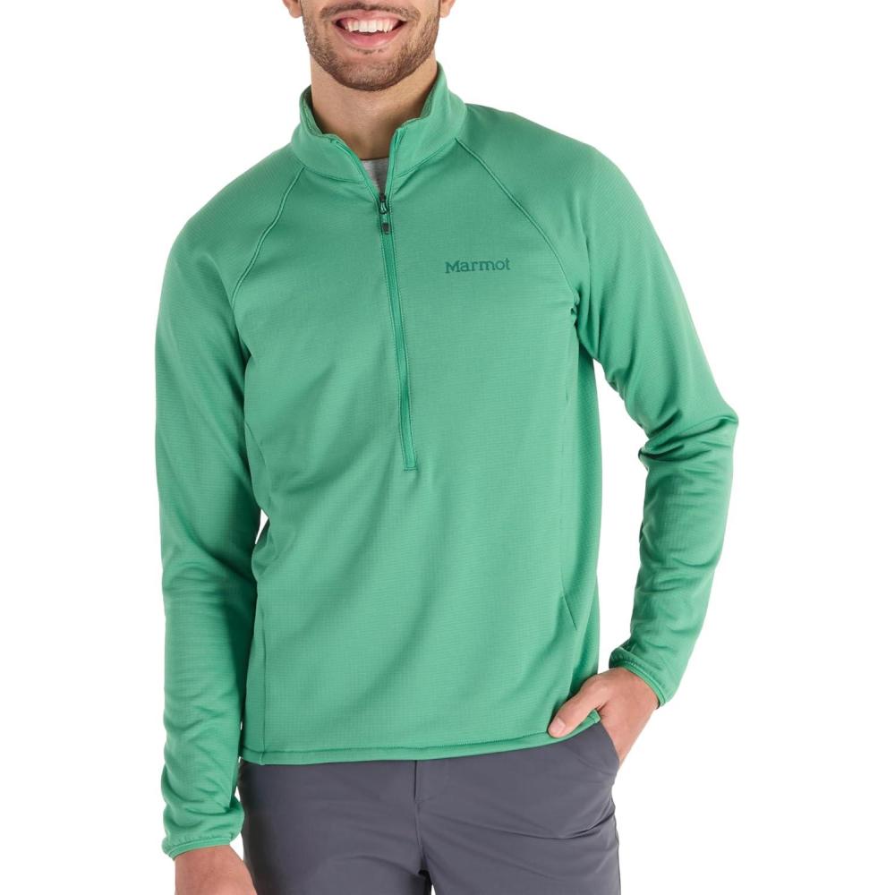 imageMARMOT Mens Leconte Fleece 12 Zip Pullover JacketClover