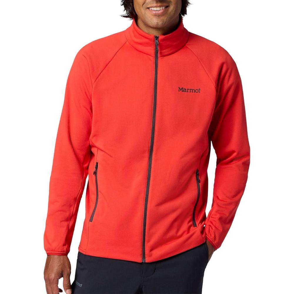 imageMARMOT Mens Leconte Fleece JacketBrick Red