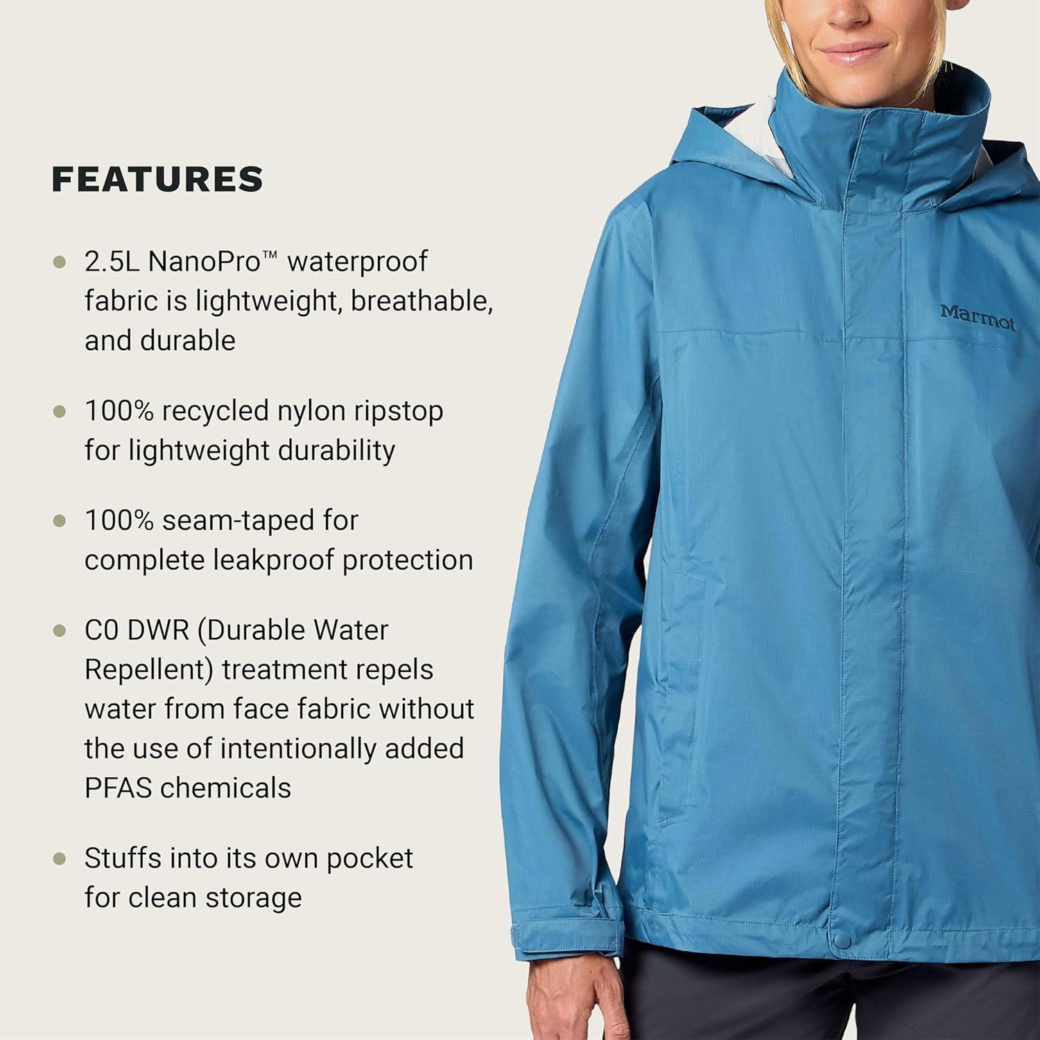 imageMARMOT womens Womens Precip Evo Rain JacketSummer Storm