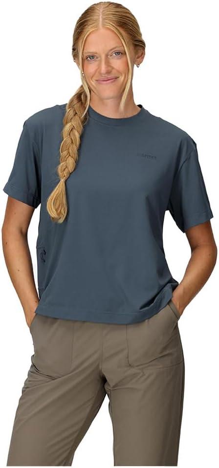 imageMARMOT Womens Airexchange UPF 50 Breathable Moisture Wicking Short Sleeve CrewThunderhead