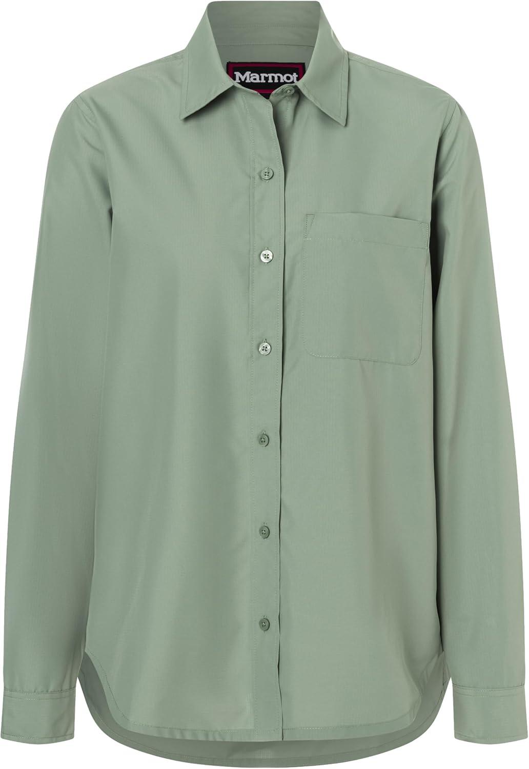 imageMarmot Womens Womens Airexchange UPF 40 Long Sleeve ShirtAgate Green