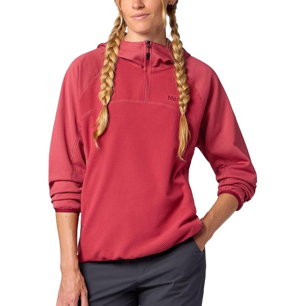 imageMARMOT Womens Rockbound Fleece HoodyDried Rose