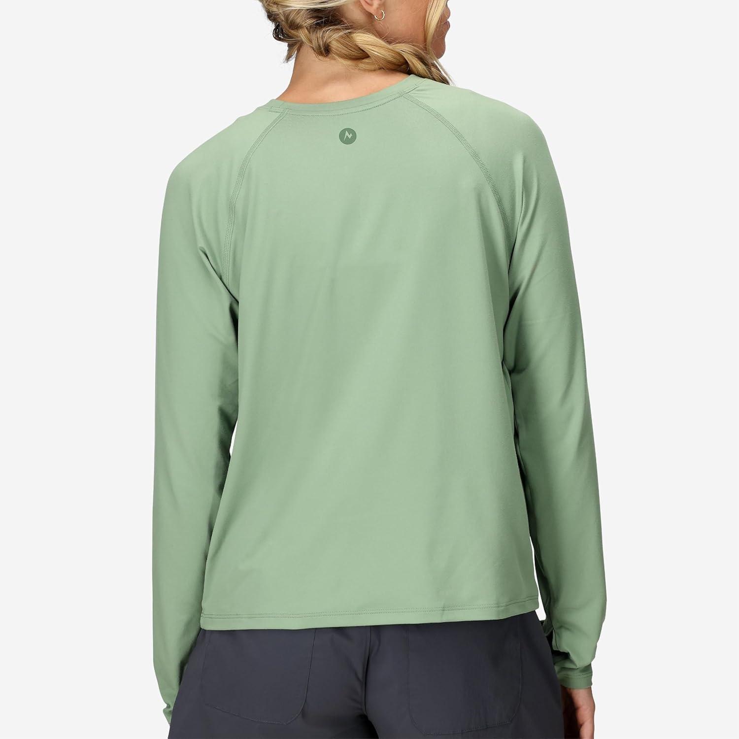 imageMarmot Womens Windridge Moisture Wicking Breathable UPF 50 Long Sleeve ShirtAgate Green
