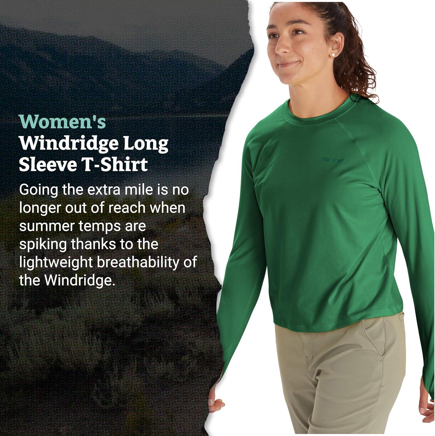 imageMarmot Womens Windridge Moisture Wicking Breathable UPF 50 Long Sleeve ShirtClover