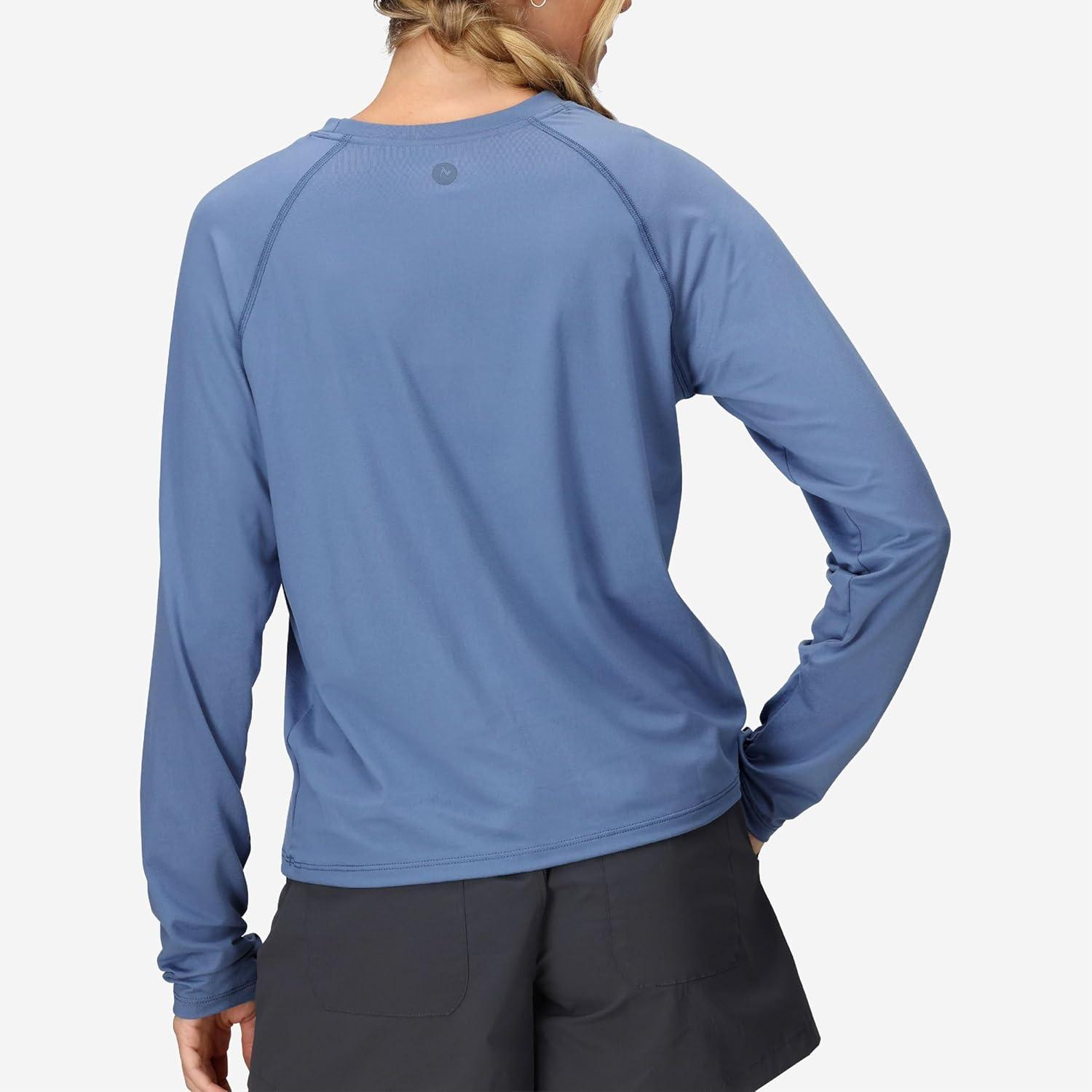 imageMarmot Womens Windridge Moisture Wicking Breathable UPF 50 Long Sleeve ShirtRain Cloud