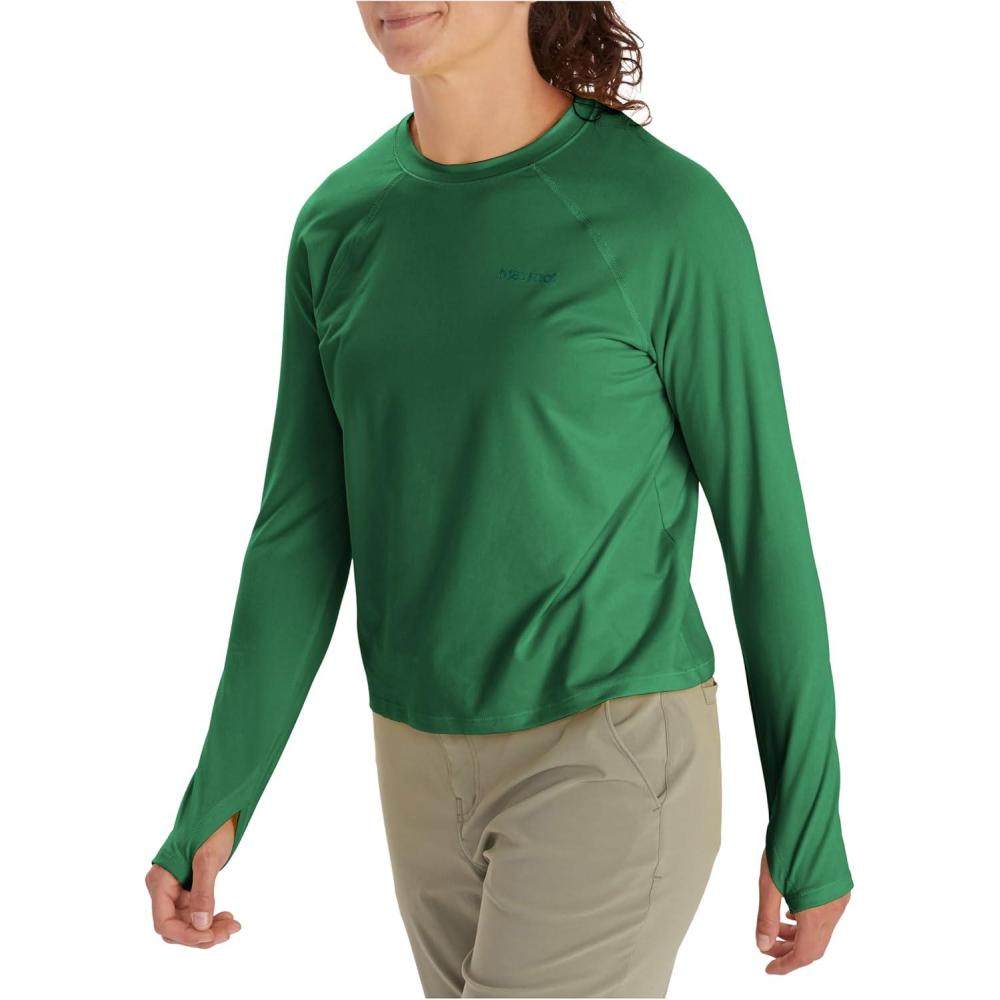 imageMarmot Womens Windridge Moisture Wicking Breathable UPF 50 Long Sleeve ShirtClover