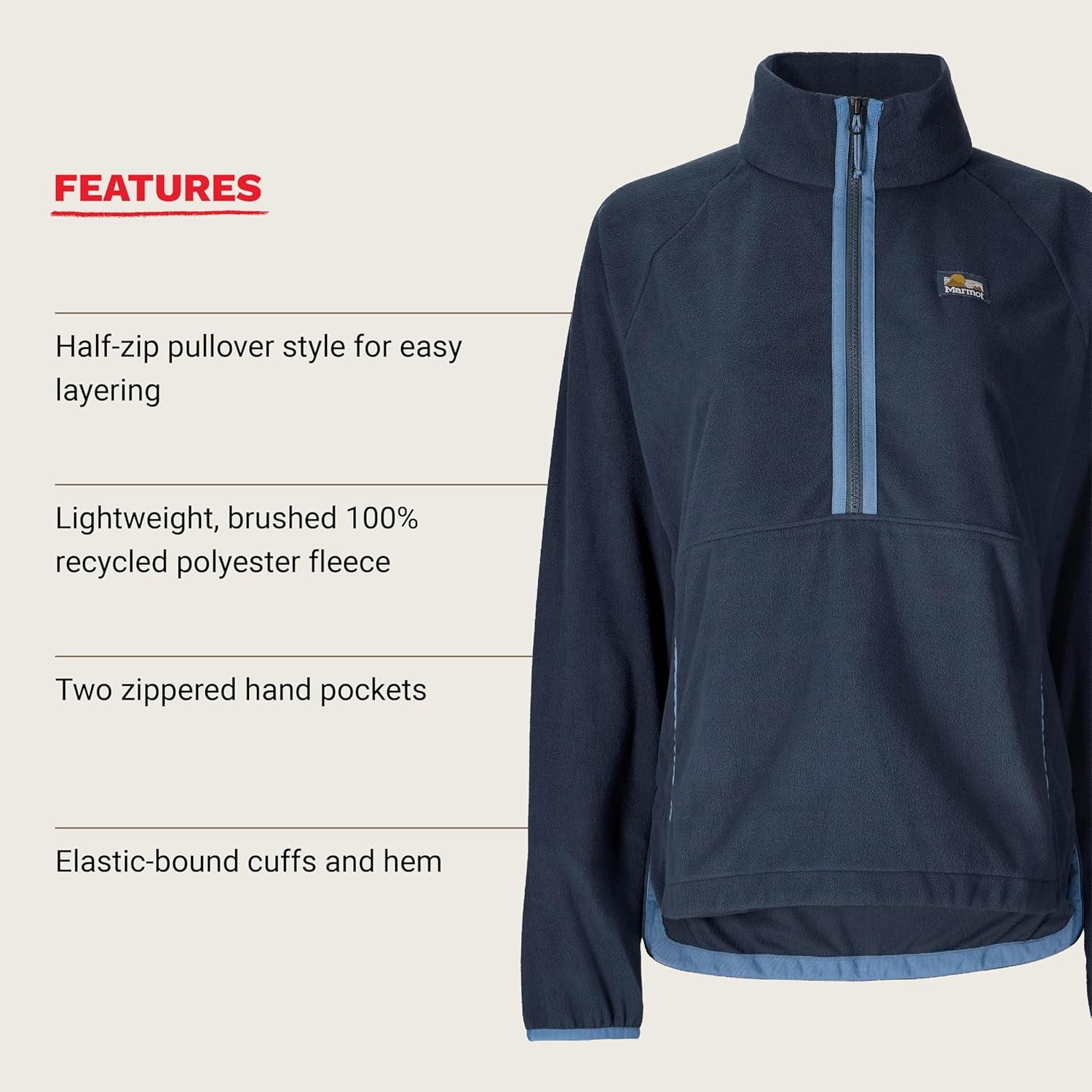 imageMARMOT Womens Womens Upward Fleece PulloverThunderhead