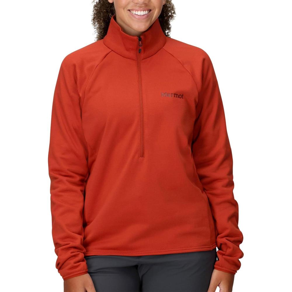 imageMARMOT Womens Leconte 12 Zip Fleece JacketSumac