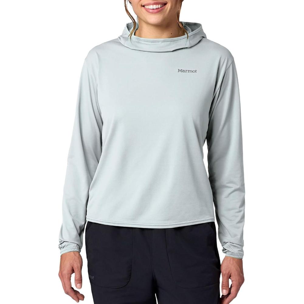 imageMARMOT Womens AirExchange UPF 50 Hoody Boulder Crack Large