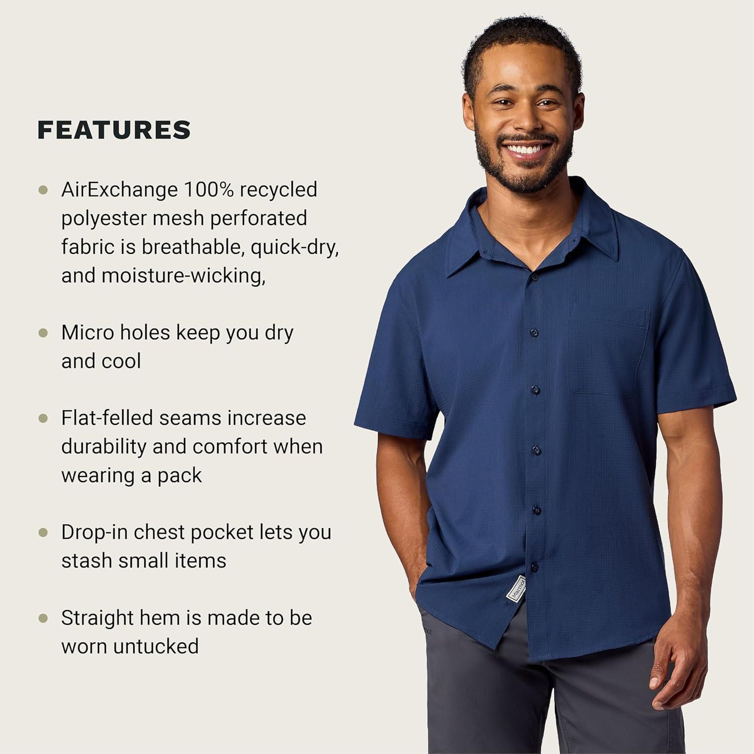 imageMARMOT AirExchange Short Sleeve ShirtNightfall Navy