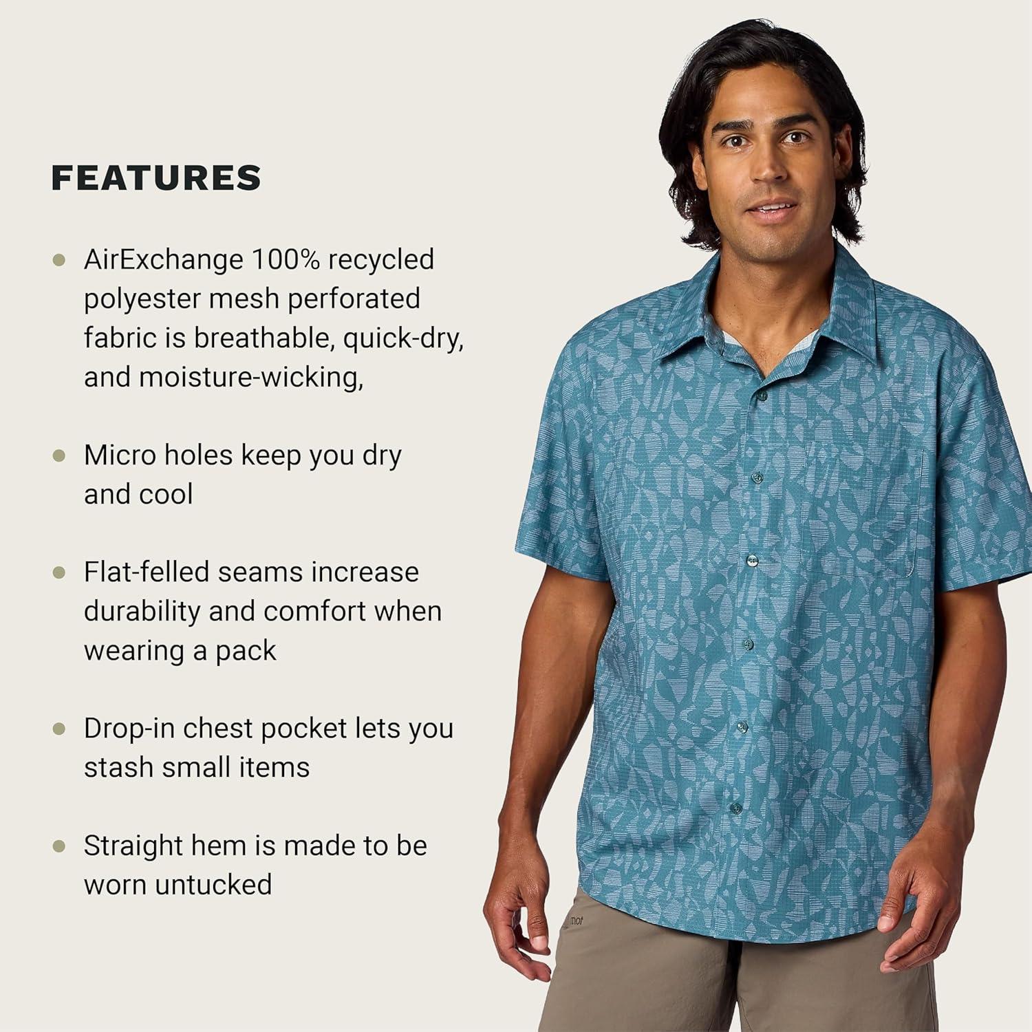 imageMARMOT AirExchange Short Sleeve ShirtSeafloor Fiesta Stripe