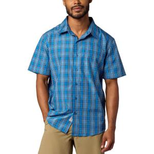 MARMOT AirExchange Short Sleeve Shirt(Nautical Blue Ranger Plaid)