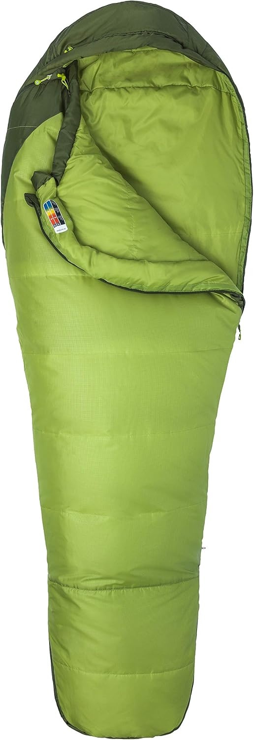 image:imageMARMOT Mens Trestles 30F Sleeping Bag Insulated WaterResistant RightZip Regular Green LichenGreenland