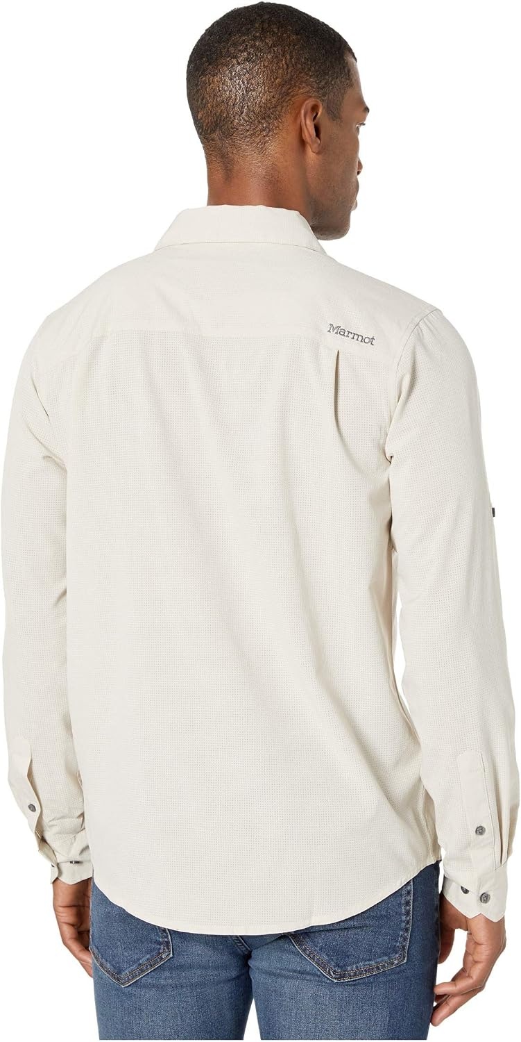 image:imageMarmot Mens Aerobora Long Sleeve Button Down Shirt Arctic Navy MediumMoon
