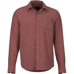 Marmot Men’s Aerobora Long Sleeve Button Down Shirt, Arctic Navy, Medium(Whiskey Brown)